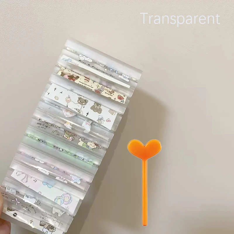 3pcs 네일 포일 그라디언트 전사 포일 보관 상자 포일 스티커 보관용 휴대용 다채로운 디스플레이 스탠드 홈 살롱용