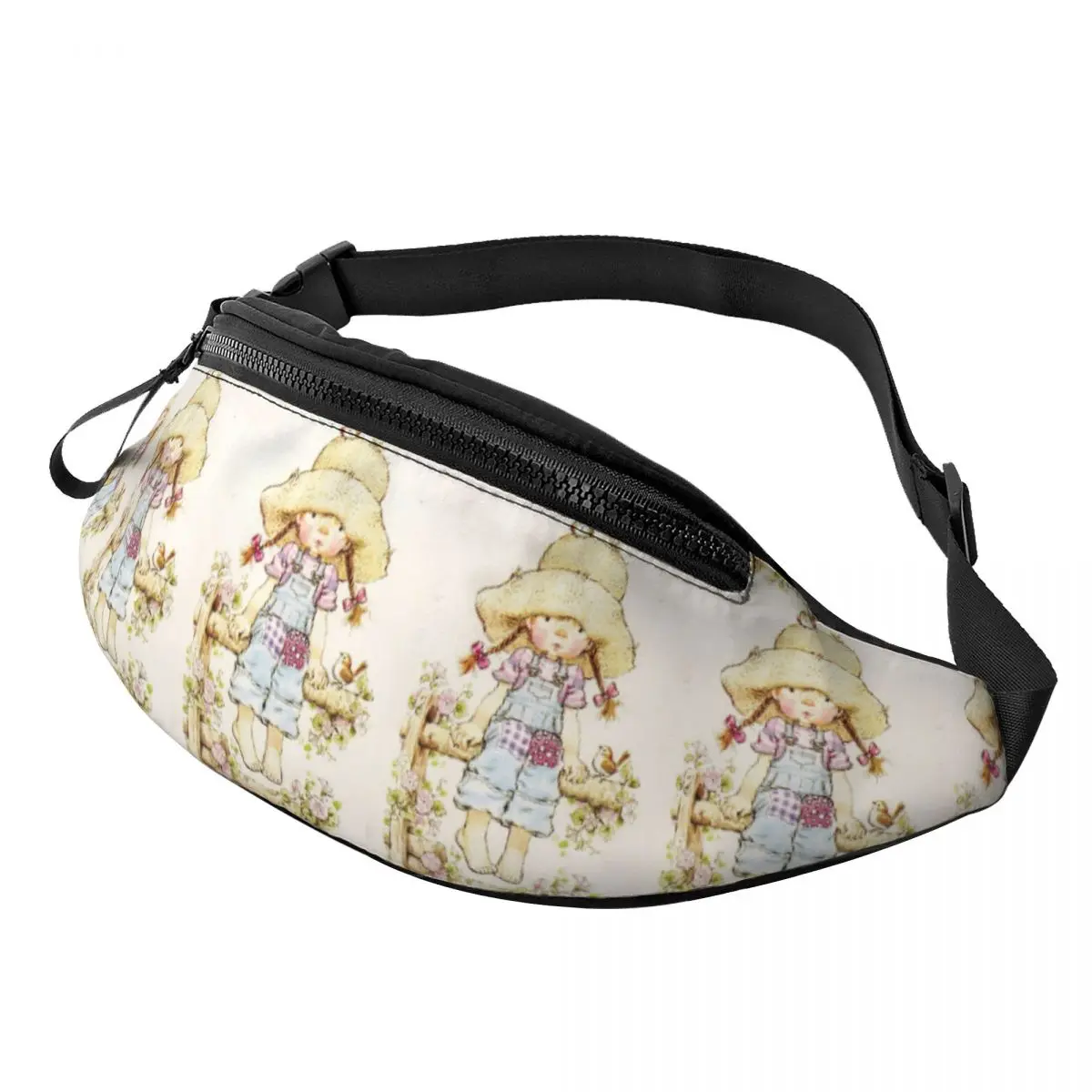 

Sarah Kay Fanny Bag Customized Cartoon Crossbody Waist Pack Men Women Running Phone Money Pouch
