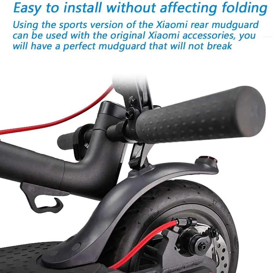 Rear Fender for Xiaomi M365/Pro/Mijia Mi 1S Electric Scooter Short Ducktail Rear Mudguard Back Wing Taillight