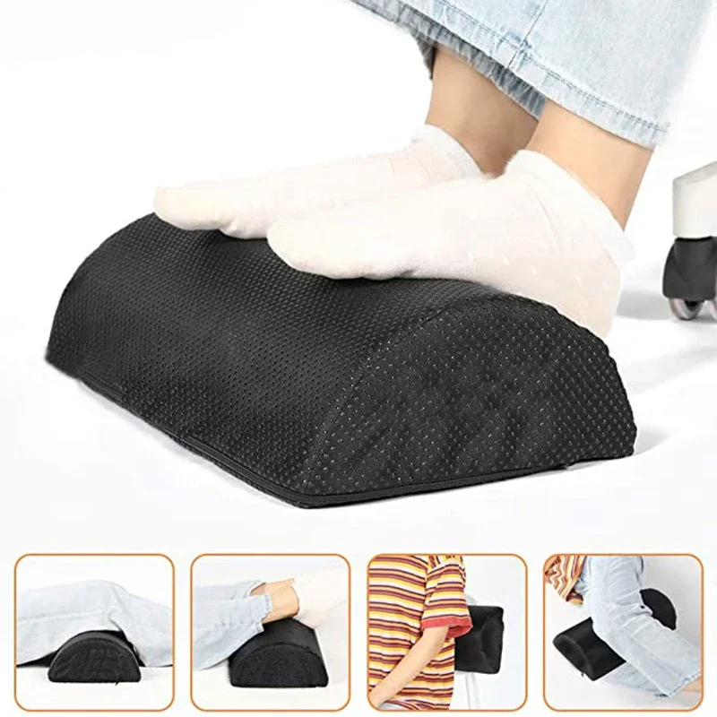 

Office Knee Side Slow Leg Pregnant Footrest Woman Massage Rebound Pad Sleeping Pillow Semicircle Foot Rest Support Ottoman