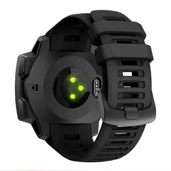Durable 22mm Silicone Watchband Replacement for Sport and Tactical Use (Black)