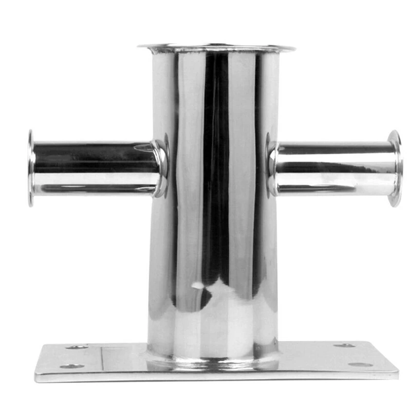 

Boat 316 Stainless Steel Single Cross Bollard Marine Mooring Bollard -2.1KG
