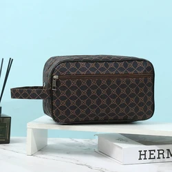 Vintage Style Men's High - Quality PU Leather Clutch and Waist Bag (Brown)