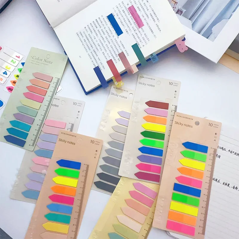 

KindFuny 2100Pcs Clear Waterproof Sticky Tabs Transparent Sticky Notes Book Markers Page Flags Stickers Stationery Supplies