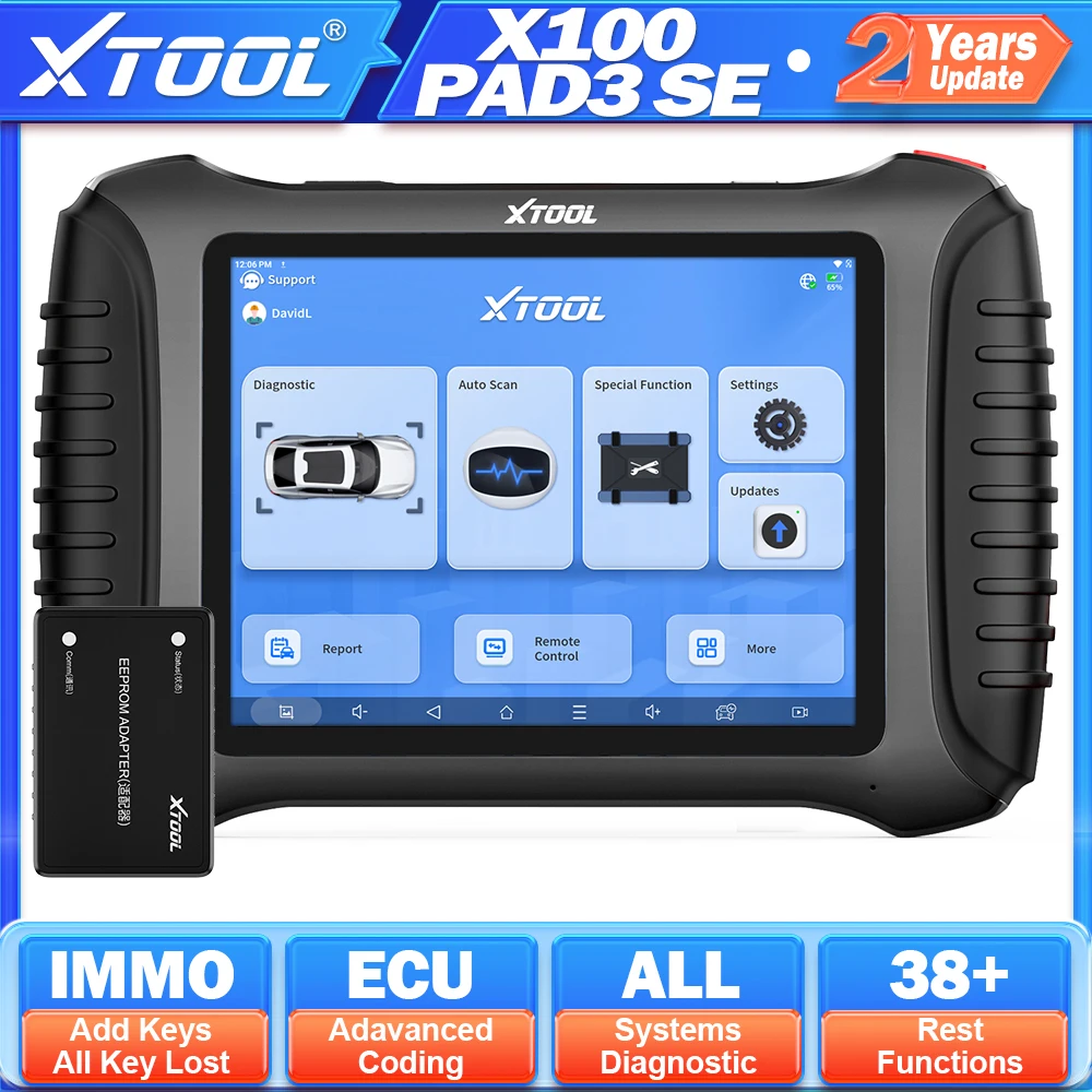 XTOOL X100PAD3 SE V2.0 Programador de Chaves Automotivas Elite, Ferramentas de Diagnóstico de Sistema IMMO All-in-One, para Todas as Chaves Perdidas e Adição de Chaves, com CAN FD Integrado