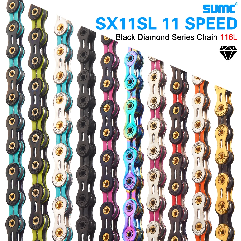 SUMC 自転車チェーン SX11SL 11 スピード 116L ミッシングリンク
