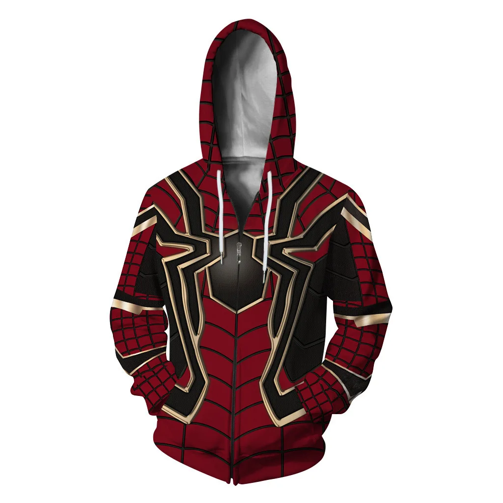 thumbnail image 1 of Abrigo con capucha de superhéroe para hombre y mujer, chaqueta con estampado Digital 3D, cárdigan con cremallera, Tops, C36M149, 1 of 5
