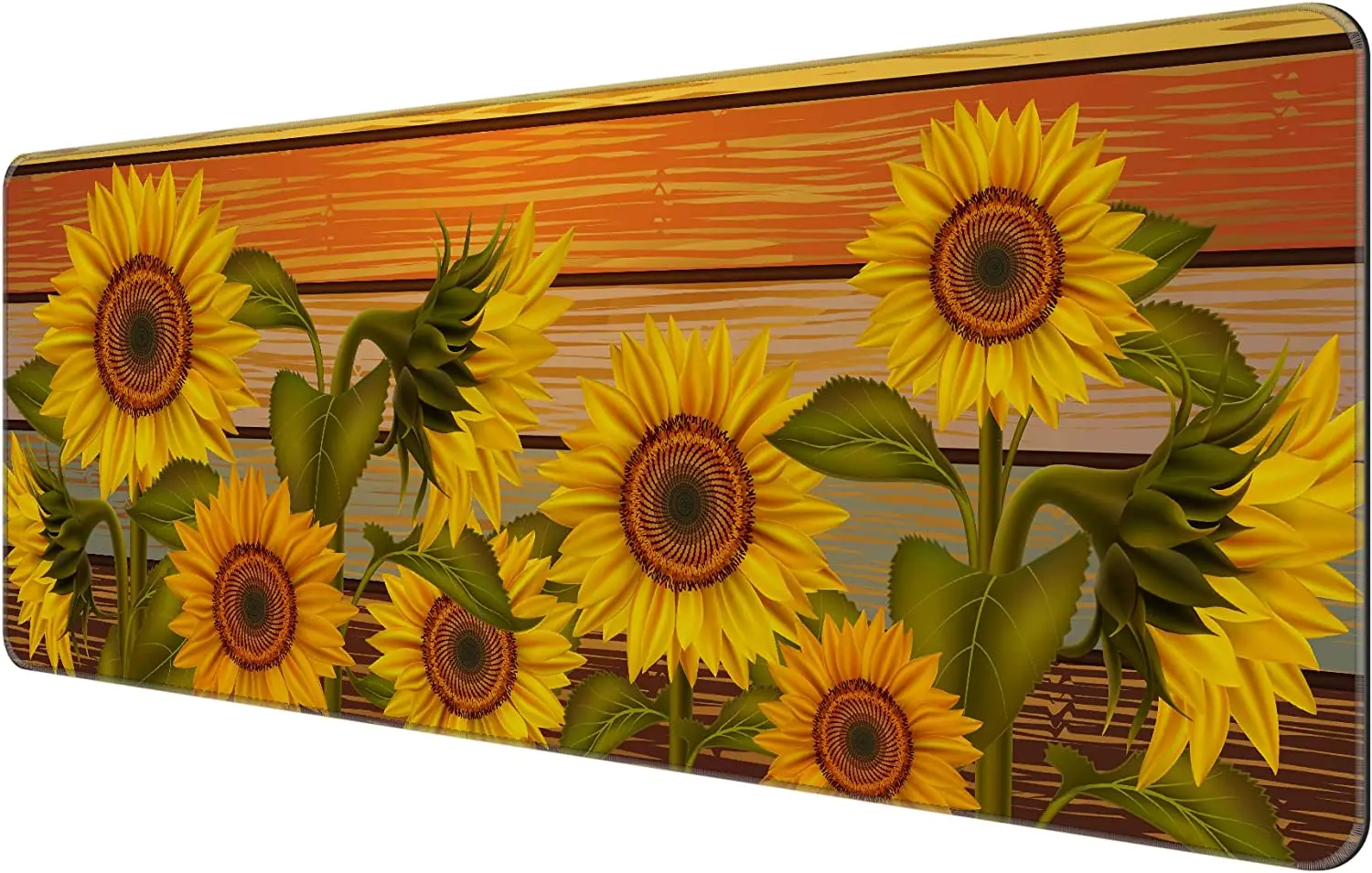 

Thin Extended Gaming Mouse Pad 31.5*11.8*0.12 inch with Stitched Edges Large Mousepad Long XXL Desk Mat - Sunflower