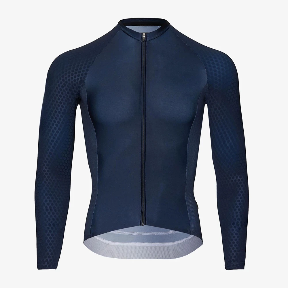 thumbnail image 1 of Maillot de ciclismo de verano 2023 de manga larga para hombre, ropa personalizada para ciclismo de equipo profesional, 1 of 5