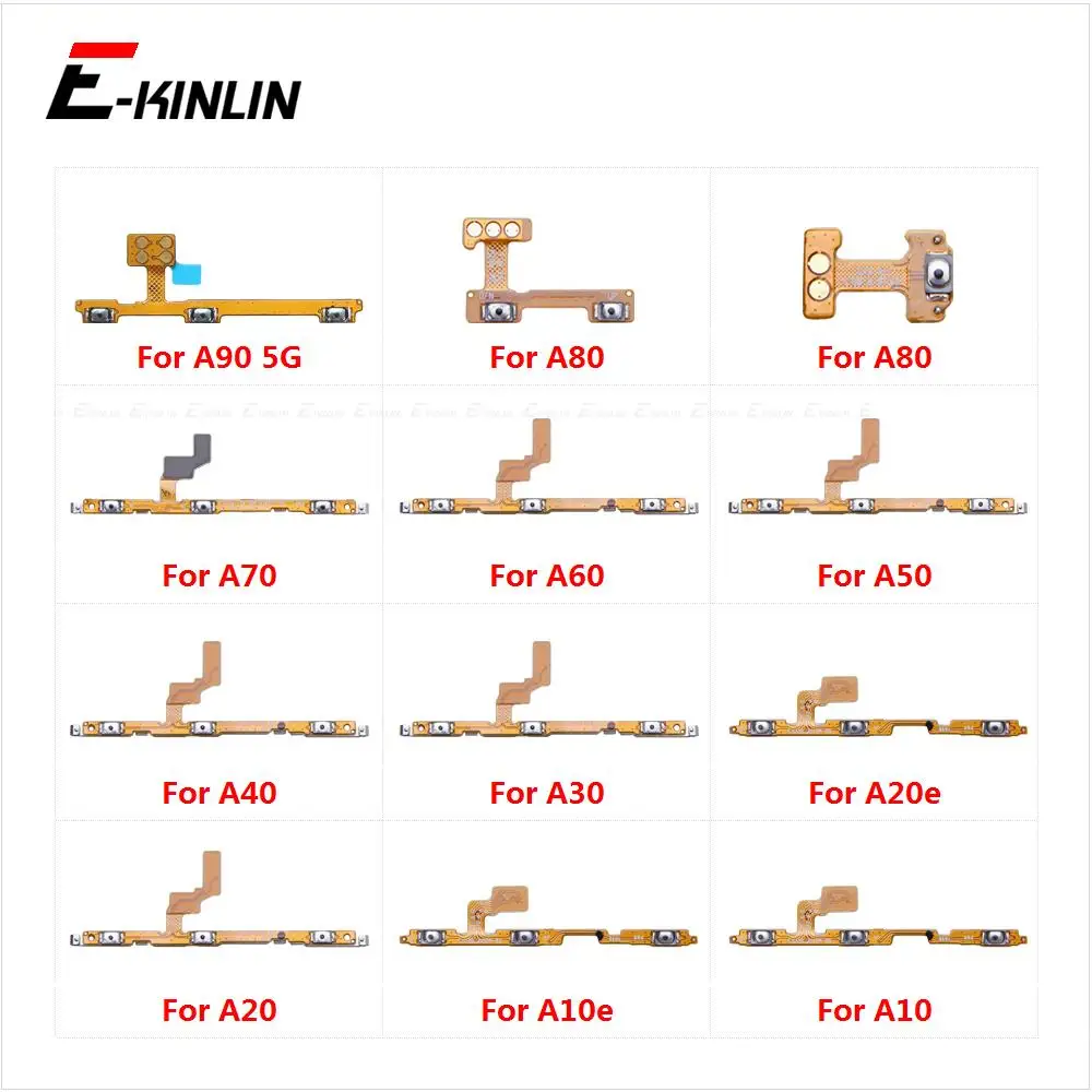 

Power ON OFF Mute Switch Control Key Volume Button Flex Cable For Samsung Galaxy A90 A80 A70 A60 A50 A40 A30 A20 A20e A10 A10e