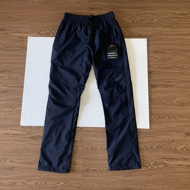 Thiened Fce Outdoor Winter Trousers Windproof Waterproof Warm Straight Leg Long Pants for Tall Men Casual Pants