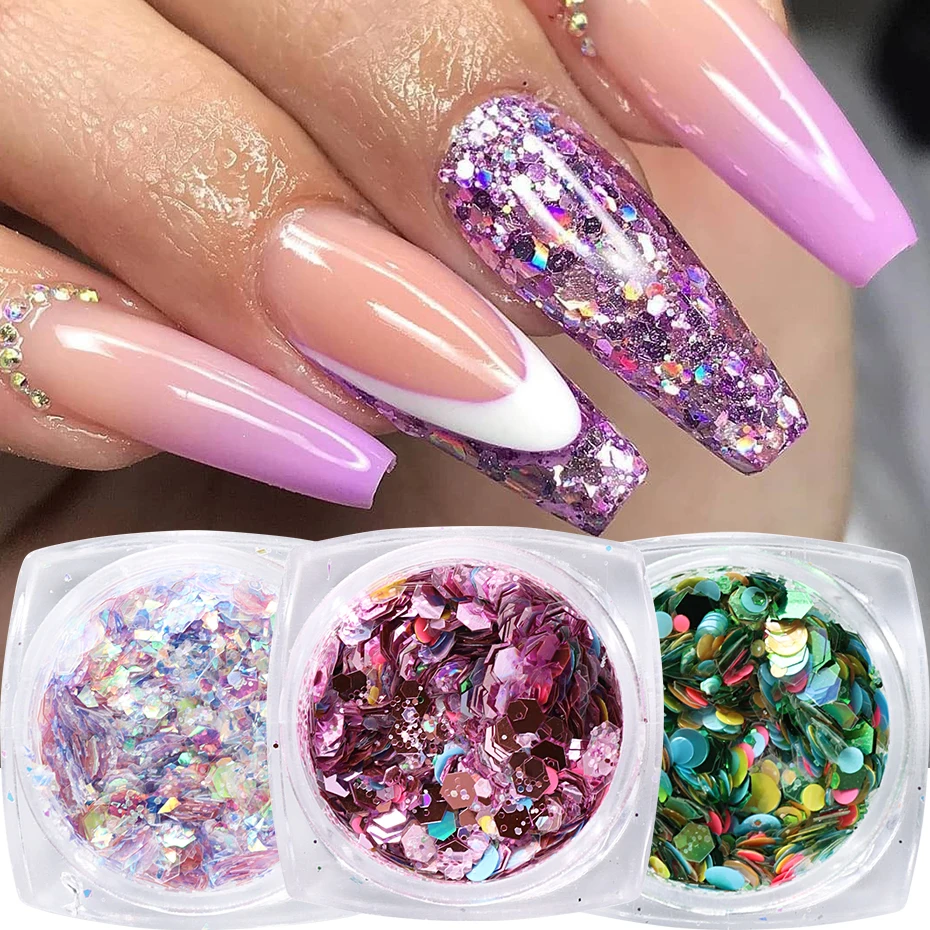 Seikiss™ Galaxy Holographic Chunky Glitter - Pink Glitter