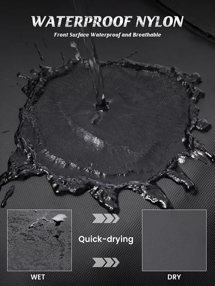 Men's Motorcycle Backpack, Waterproof Helmet Backpack for Men, Travel Backpack Reflective Stripe Hiking Expand Outdoor Backpack