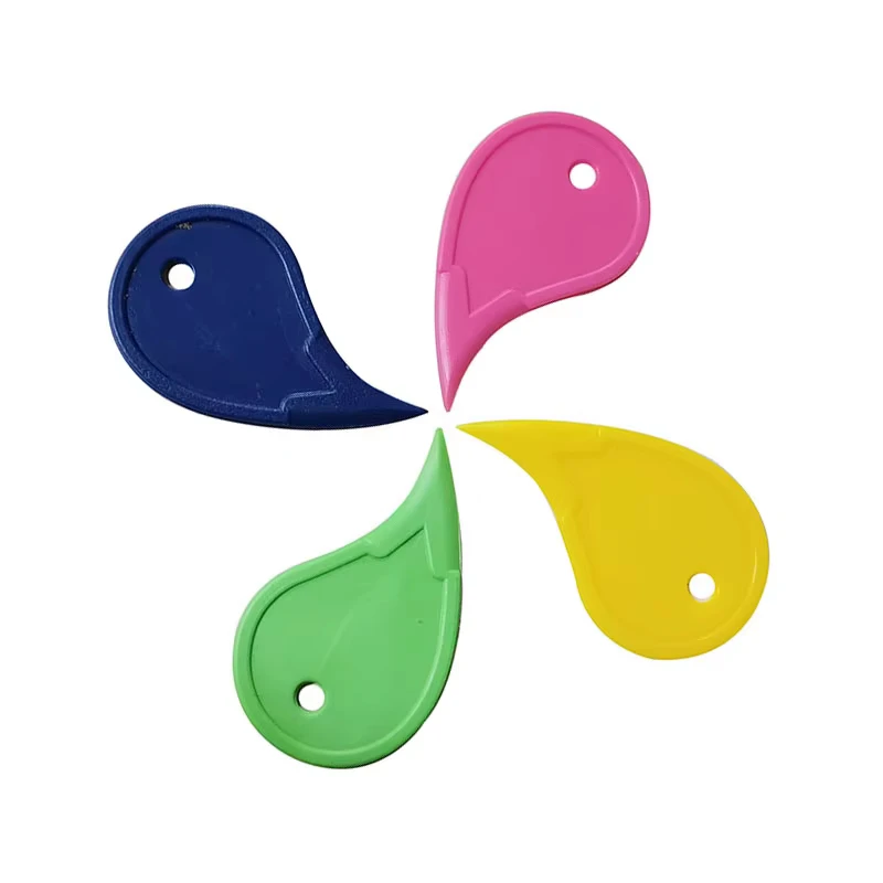 10 plastic unpacking knivef portable plastic letter openers cutting supplies letter openers portable suitcases keychains slicers