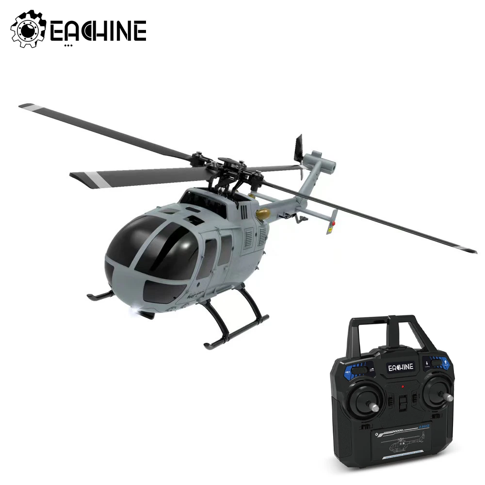 Eachine E129 RC Helicopter - 2.4G 4CH 6 Axis Gyro Altitude Hold Flybar