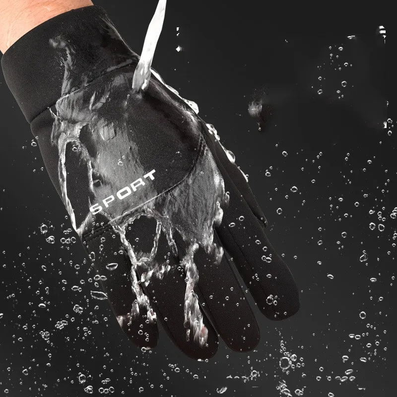 Winter Fishing Gloves Women Men Universal Keep Warm Protection Anti-slip Gloves 2 Cut Fingers Outdoor Angling Camping Hiking