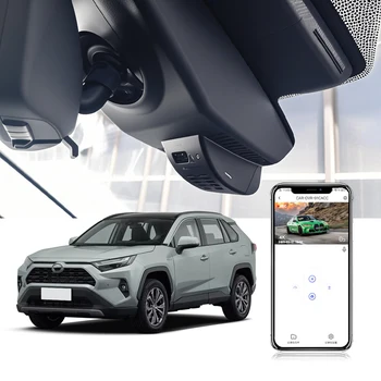 New 4K Dash Cam (2160P) for Toyota RAV4 XA50/XA40 (2017–2025) – OEM-Style Dual-Lens Car DVR Recorder