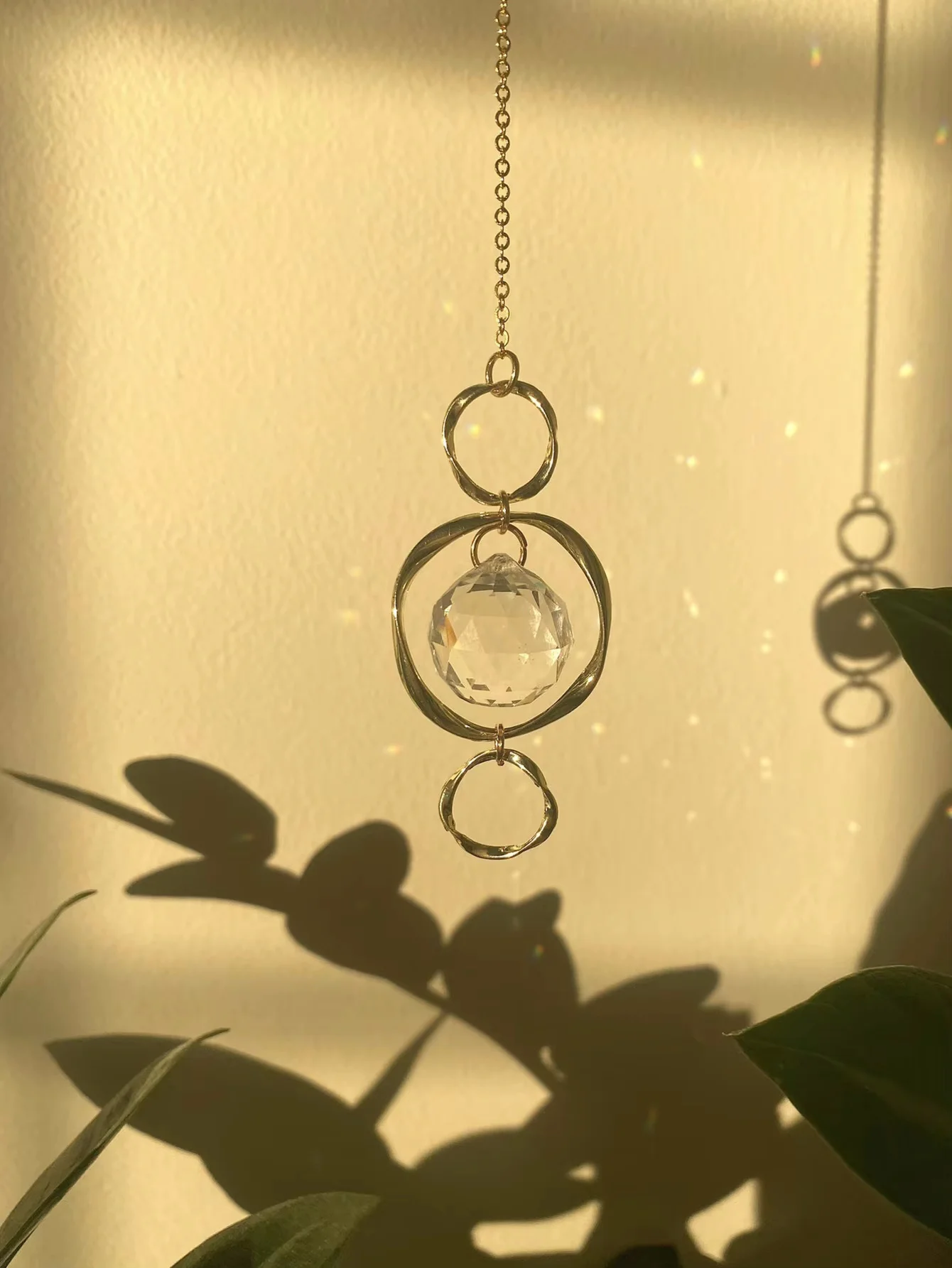 Suncatcher Crystal Prism Ball Window Light Catcher Rainbow Maker Outdoor Decor