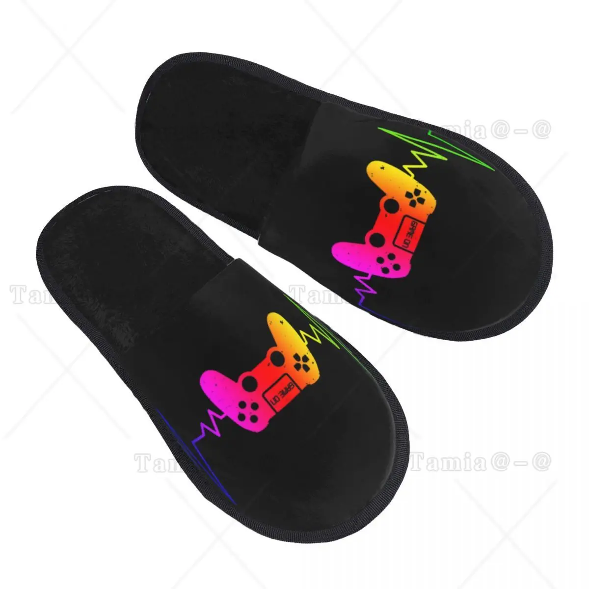 

Memory Foam Slippers Women Soft Warm Gamer Gaming House Slippers
