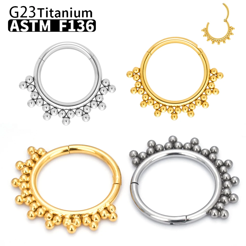 G23 Titanium Piercing Worn Example