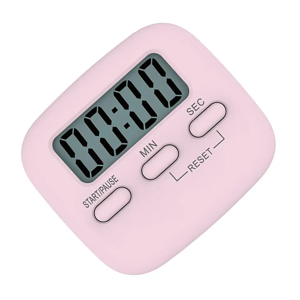 Set Da 6 Timer Digitali Magnetici Da Cucina – Display LCD Grandi, Allarme Forte, Conto Alla Rovescia – Multicolore Per Studio, Giochi E Cottura - 4