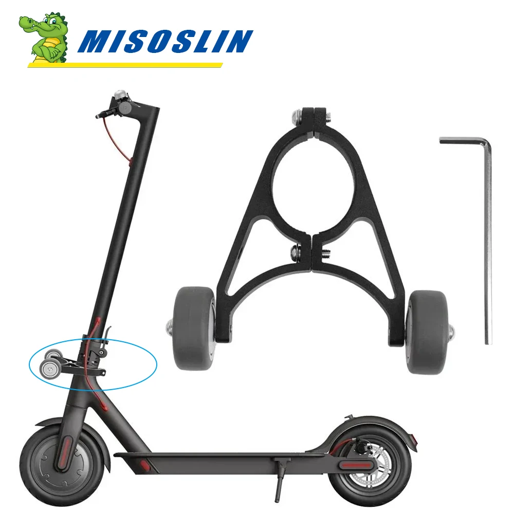 For Ninebot F40 F20 E-Scooter Auxiliary Small Wheel Handstand Inverted Folding Bracket for Iconic Brand M365/Pro/Pro2/1S/Mi3/4 Lite