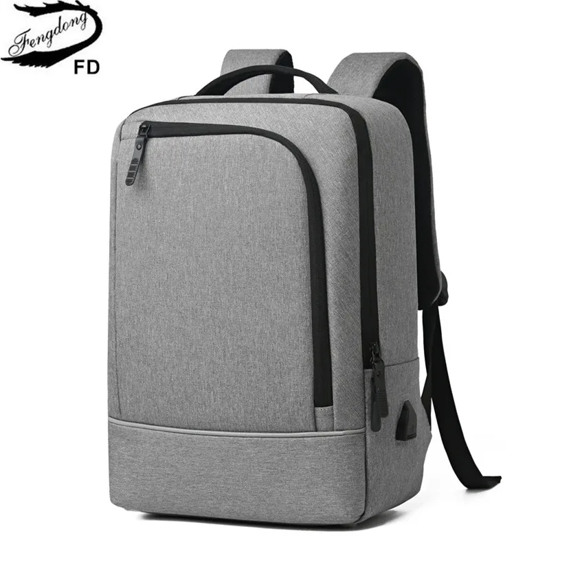 Fengdong mochila escolar para adolescentes, morral con carga usb estudiantes universitarios|Mochilas escolares| AliExpress