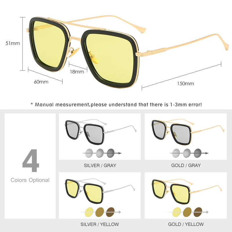 Steam Punk Photochromic Sunglasses  Photochromic Polarized Sunglasses -  Top - Aliexpress