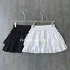 Summer Kawaii White Ball Gown Skirts Women Fashion Slim Fit Mini Skirts Giris Y2k All Match Elastic High Waist Black Faldas Goth 5