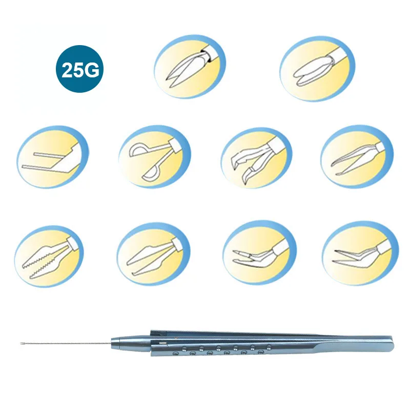 

Capsulorhexis Forceps Curved Scissors Straight Pointed Scissors Titanium Alloy Ophthalmic Eye Instrument