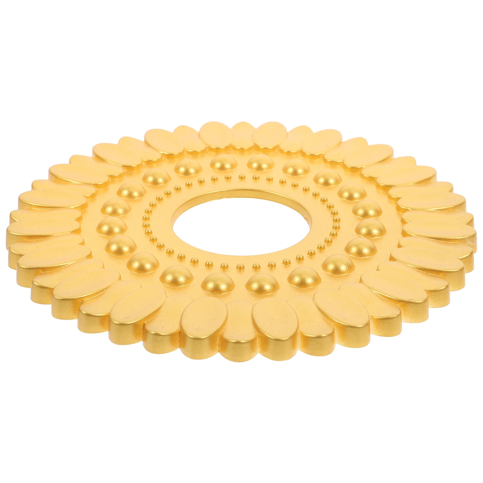 House Decorations for Home Ceiling Light Panel Lighting Medallions Indoor Lamp Ornament Fan Golden Mounting Plate