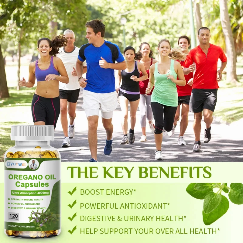 Oregano oil Capsules Omega 3 6 9 Vitamin E for Gut Mood Blood Health Blood Circulation Cholesterol Hormone Balance Skin Beauty