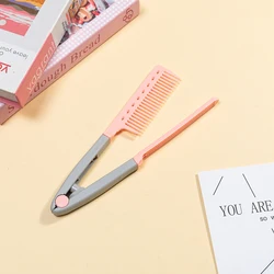 Versatile Hair Styling Brush and Curling Comb (Pink)