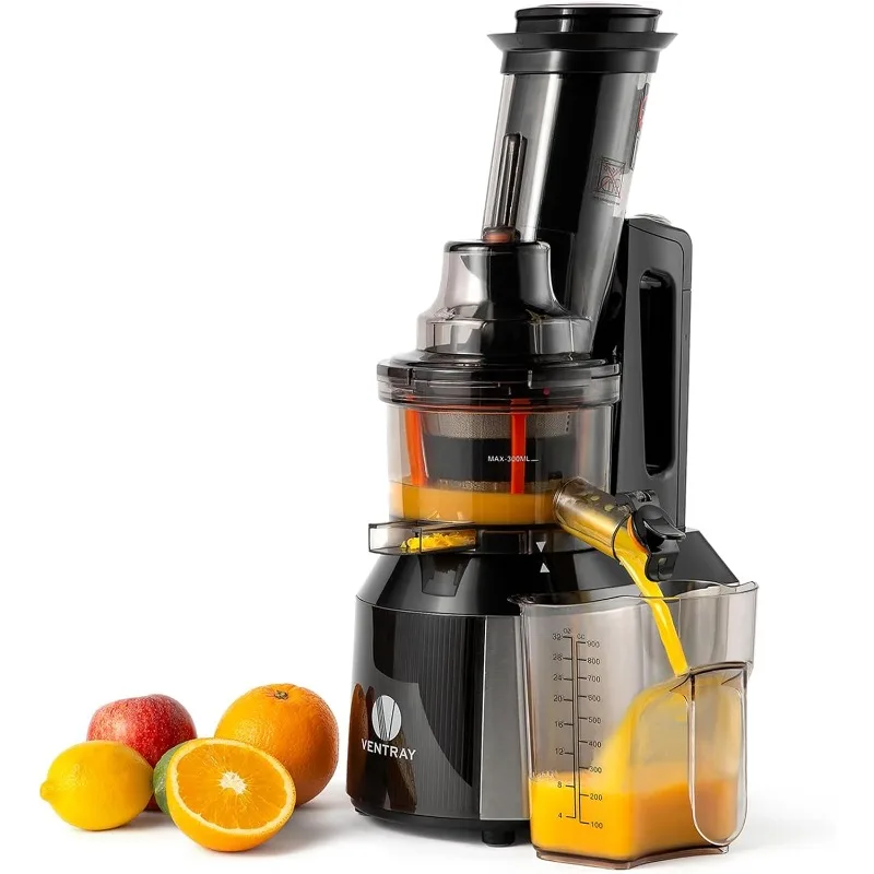 

Ventray Slow Juicer Machine, Cold Press Masticating Juice Extractor Maker for Citrus Orange Fruit Vegetable with Quiet Motor