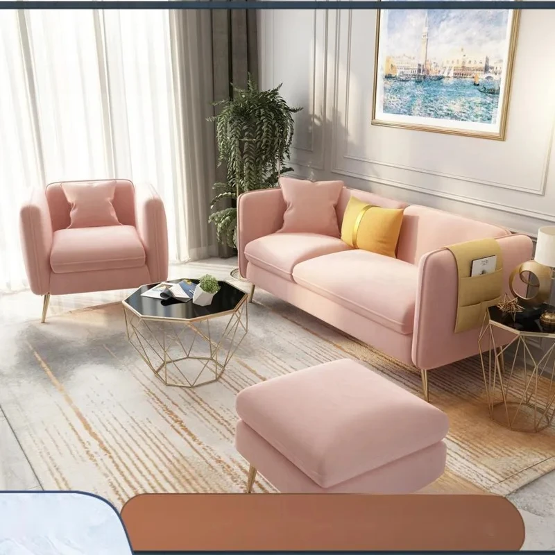 Nordic-Light-Luxury-Living-Room-Sofas-Flannel-Cloth-Simple-Modern-Lazy ...