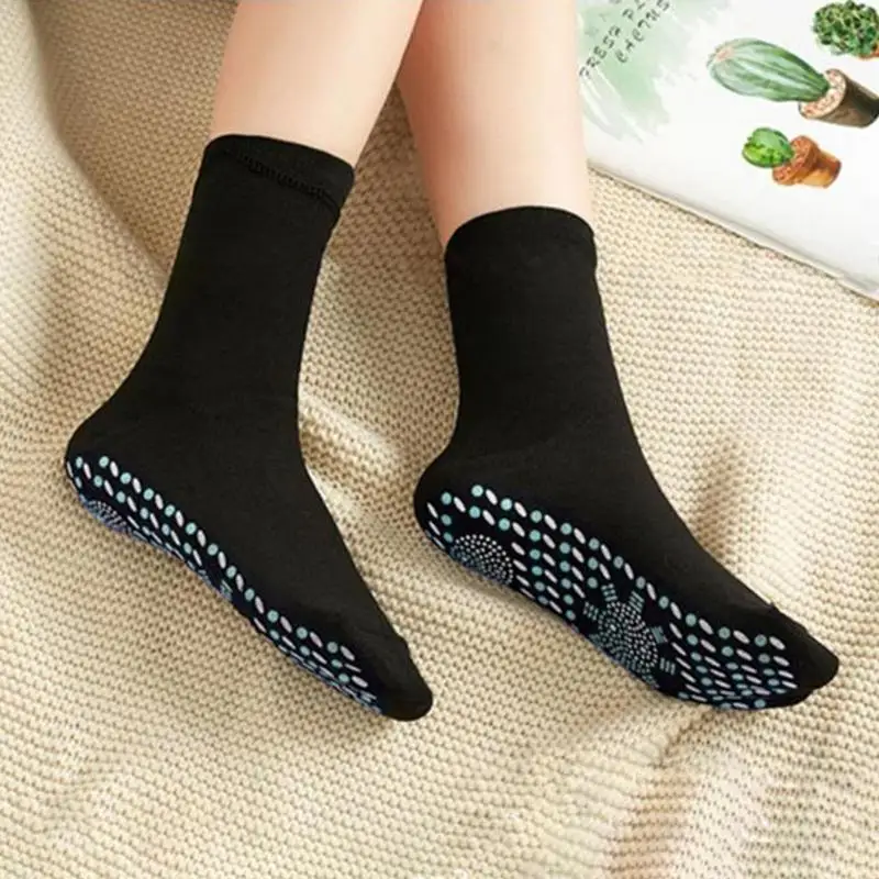 Self Heating Socks Magnetic Massage Socks Tour maline Outdoor Breathable Anti-Freezing Warm for Winter Cycling Ski Hiking