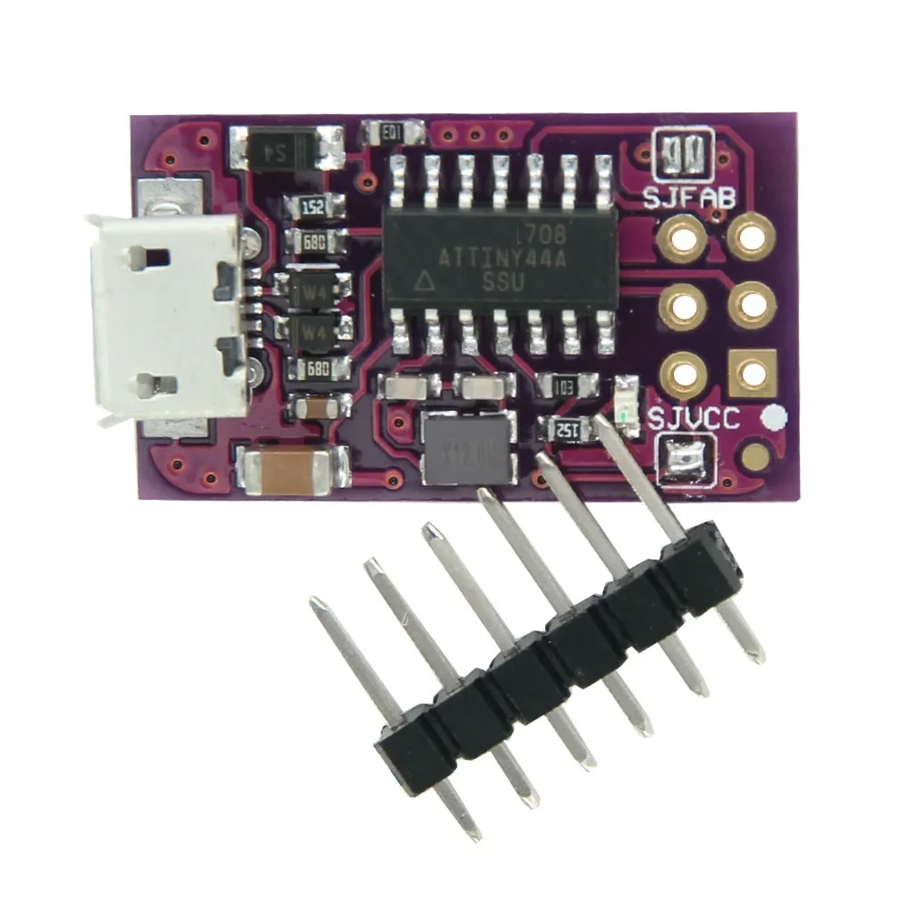 

Миниатюрный программатор с Micro USB AVR ISP ATtiny44 ATTiny45 ATTiny85 USBTinyISP, модуль программатора IDE, загрузчик, микроконтроллер ISP 5 В