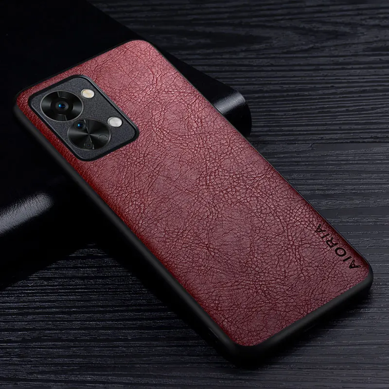 Leather Case with Retro Litchi Texture - Elegant Back Cover