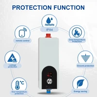 Chauffe-eau électrique instantané sans réservoir pour salle de bain, douche et baignoire, à installer sous l'évier pour la maison et la cuisine 2