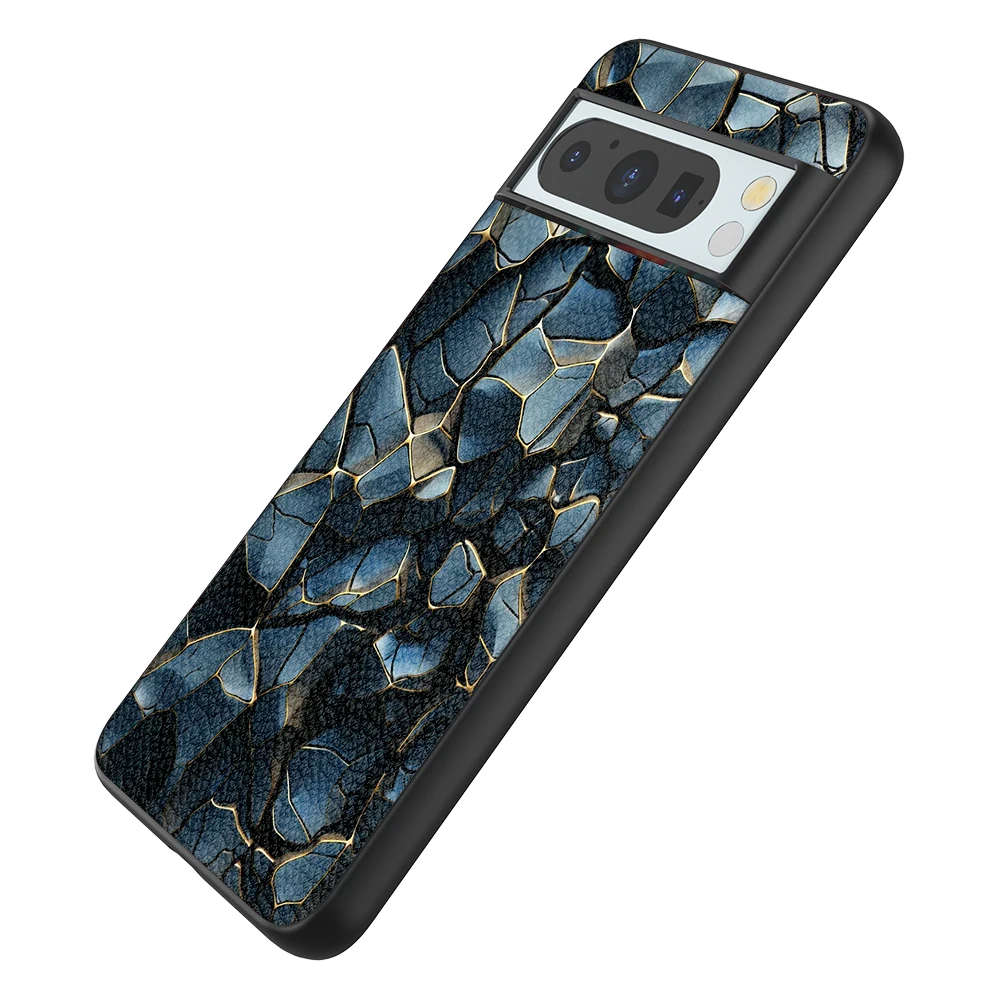 Back Cover Leather Case for Google Pixel 4 XL 4A 5 5A 5G 6 Pro 6A 7 Pro 7A 8 Pro 8A High Quality with Stone Texture Image Print - Image 2