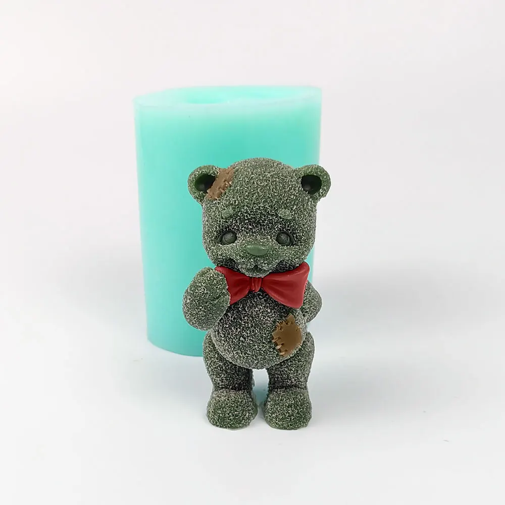 Przy Sleeping Bear Soap Mold Silicone 3d Cute Cartoon Toy Bear