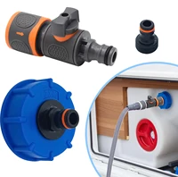 Adaptateur de remplissage de réservoir d'eau RV, avec raccord rapide, pour camping-car, caravane, Van, accessoires RV, filetage grossier IG60, 1 ensemble 1