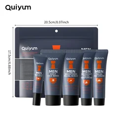 Men's Ultimate Skincare 5 - Piece Set - Facial Scrub, Day & Night Cream, Moisturizer, Eye Treatment (1)