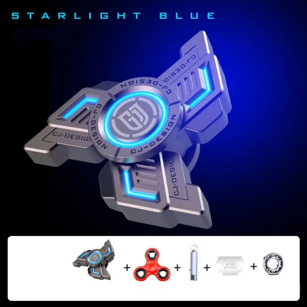 Fingertip Toys Fingertip Gyro Mini Smart Fidget Spinner Toys Glowing In The Dark Rotating Small All-metal Birthday Gifts