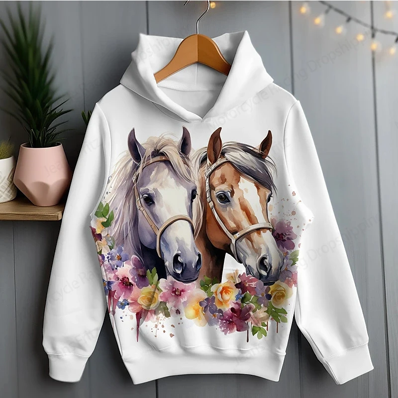 thumbnail image 1 of Sudadera con capucha con estampado 3D de animales, divertida, pollo, ardilla, caballo, conejo, para hombre y mujer, sudadera de gran tamaño a la moda, abrigo de calle para mujer, 1 of 4