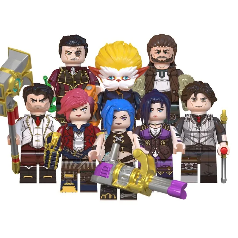 

Building Block League of Legends Series Twin Cities Showdown Hilkojes Assembled Children's Toy Minifigure LOL Scene Game Jinx