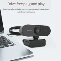 Nouvelle mini caméra web PC Full HD avec microphone, prise USB, compatible ordinateur portable et ordinateur de bureau, idéale pour les appels vidéo, les conférences, le travail en direct 3