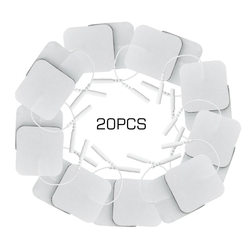 20/10Pcs 5*5cm Electrode Pads Body Massage Patches Replacement for Tens Massagers Machine Electronic Physiotherapy Massager electrode pads