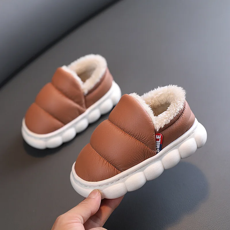 chef tanker stroomkring Children's Cotton Shoes Winter Plus Velvet Thick Cotton Slippers Waterproof  Anti ski Boots Boys and Girls Baby Lint Cotton Shoes| | - AliExpress