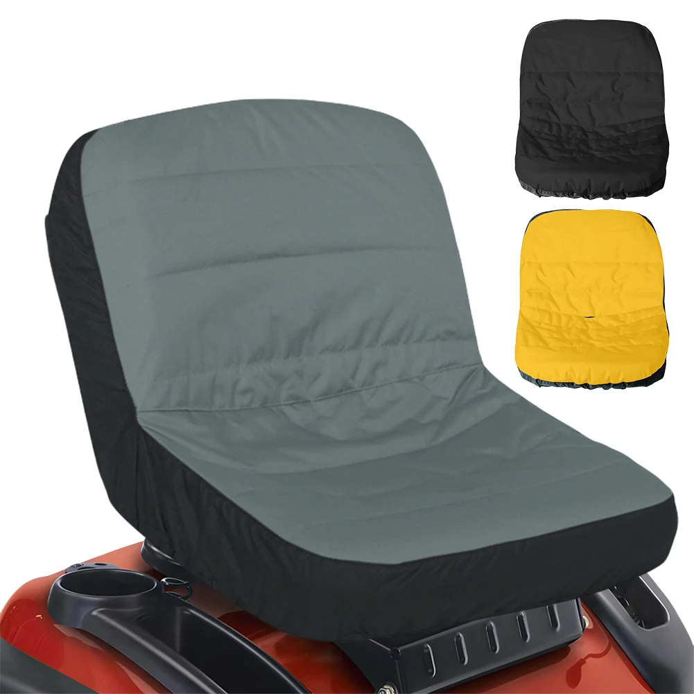 Mower Seat Cover Waterproof Lawn Tractor Seat Cover UV Resistant Riding Mower Seat Protector Cushion for 10-14 Inches High Seats